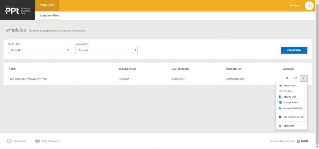accessing templates