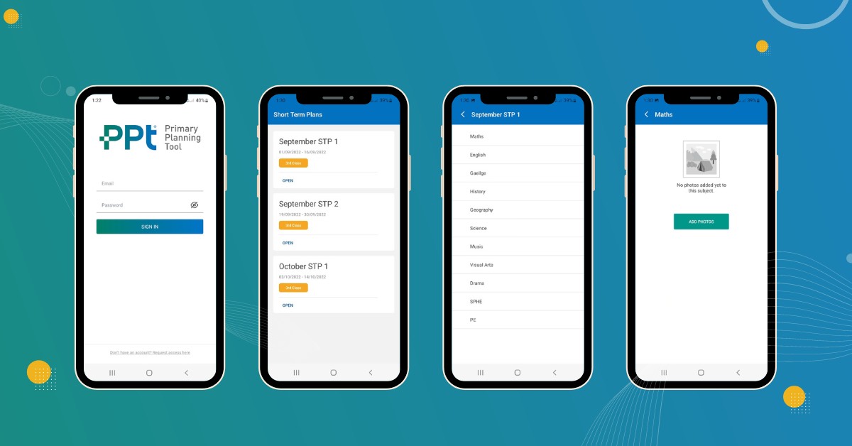 Primary Planning Tool App in use